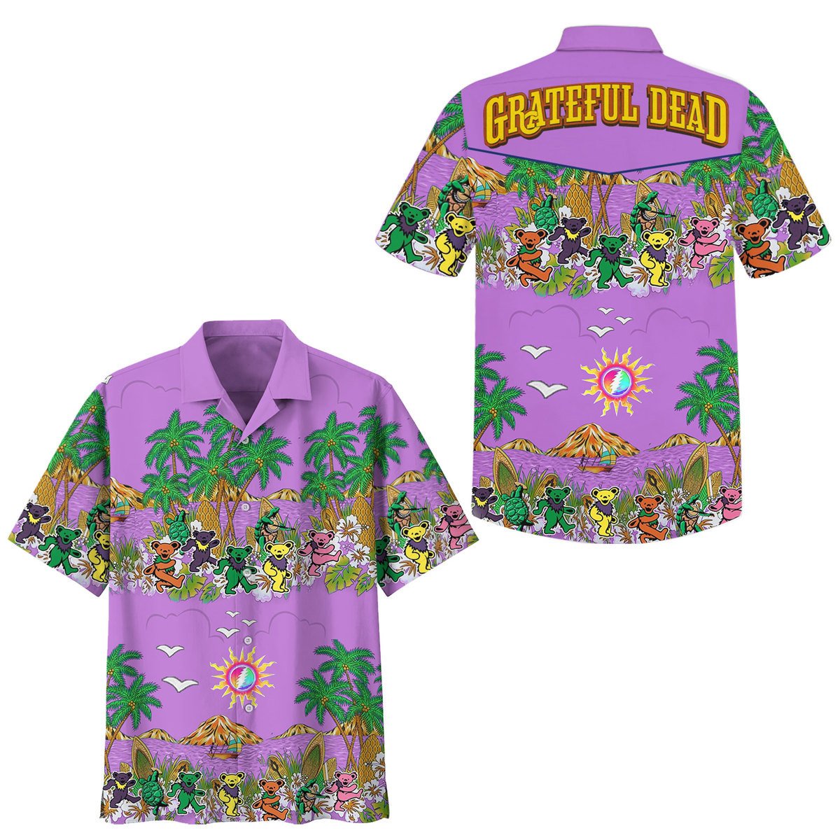 Grateful Dead Music Button Down Shirt