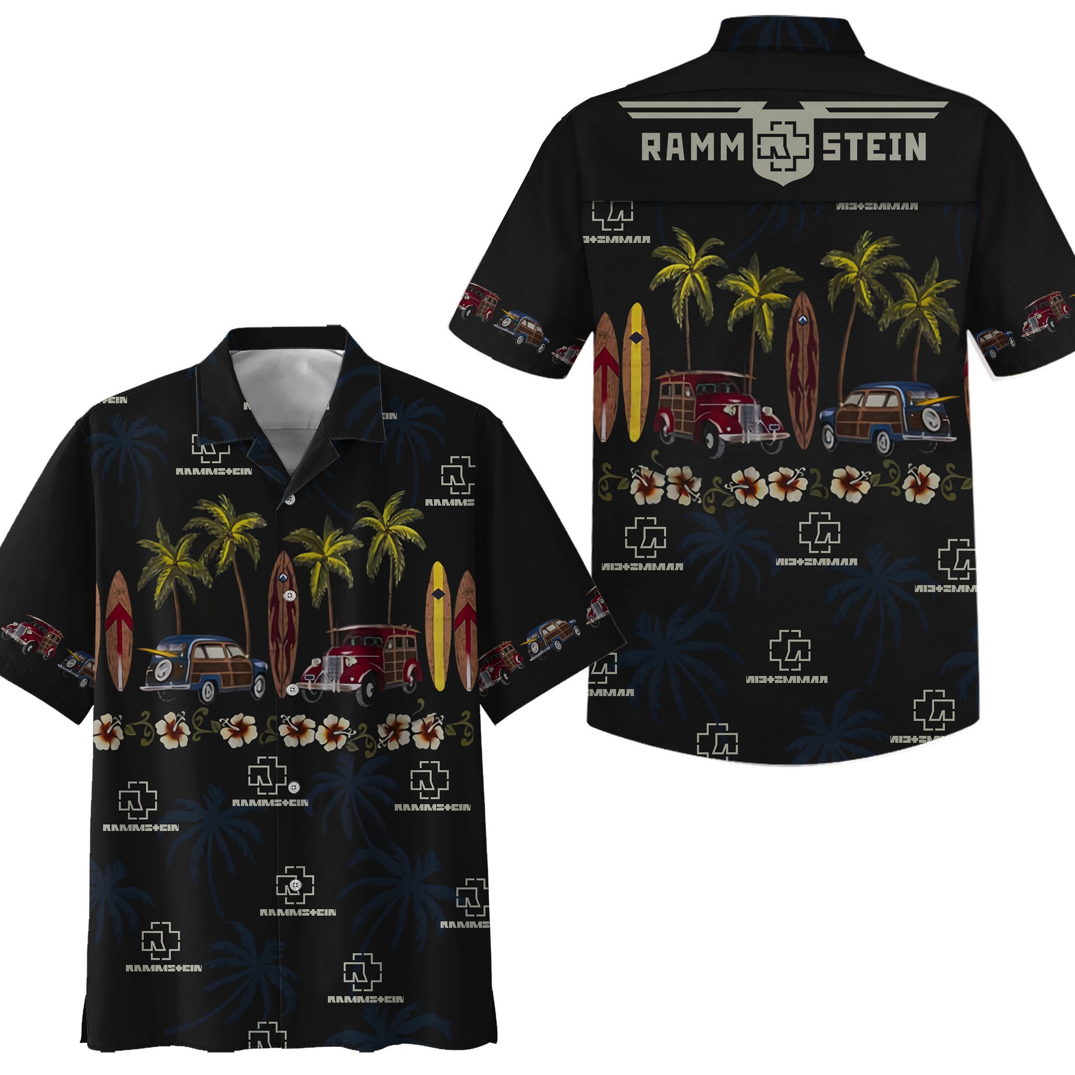 Rammstein Music Button Down Shirt