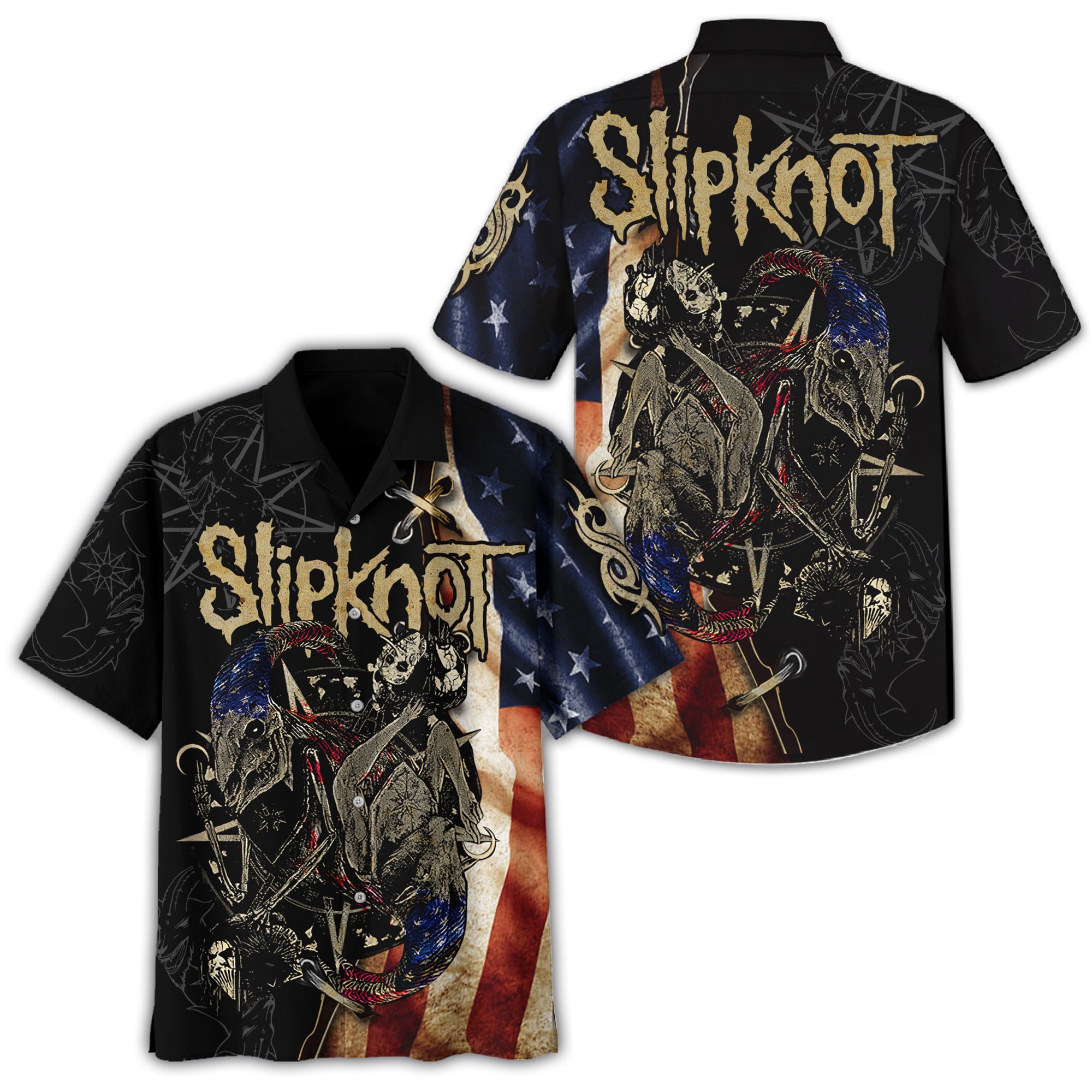 Slipknot Music Button Down Shirt