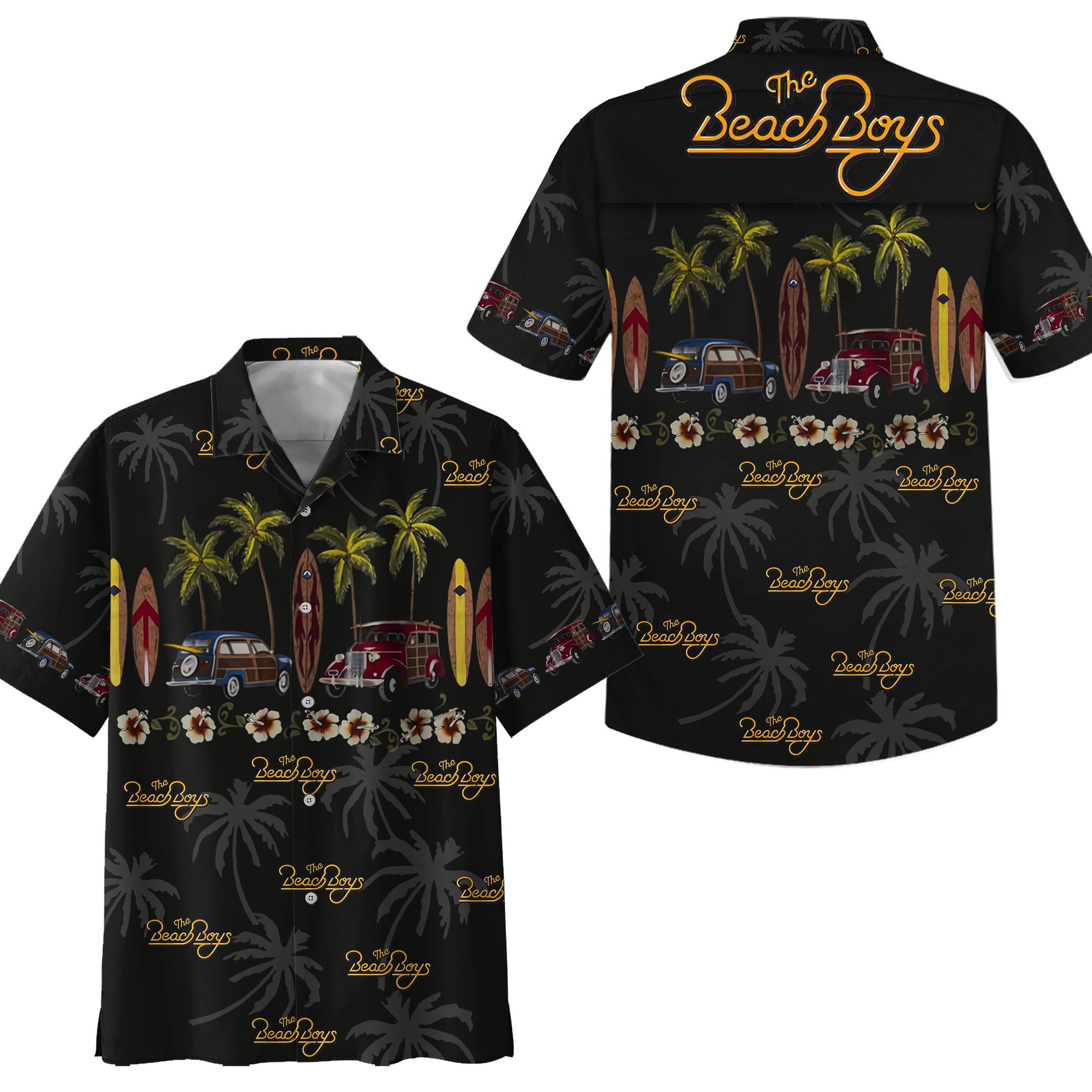 The Beach Boys Music Button Down Shirt