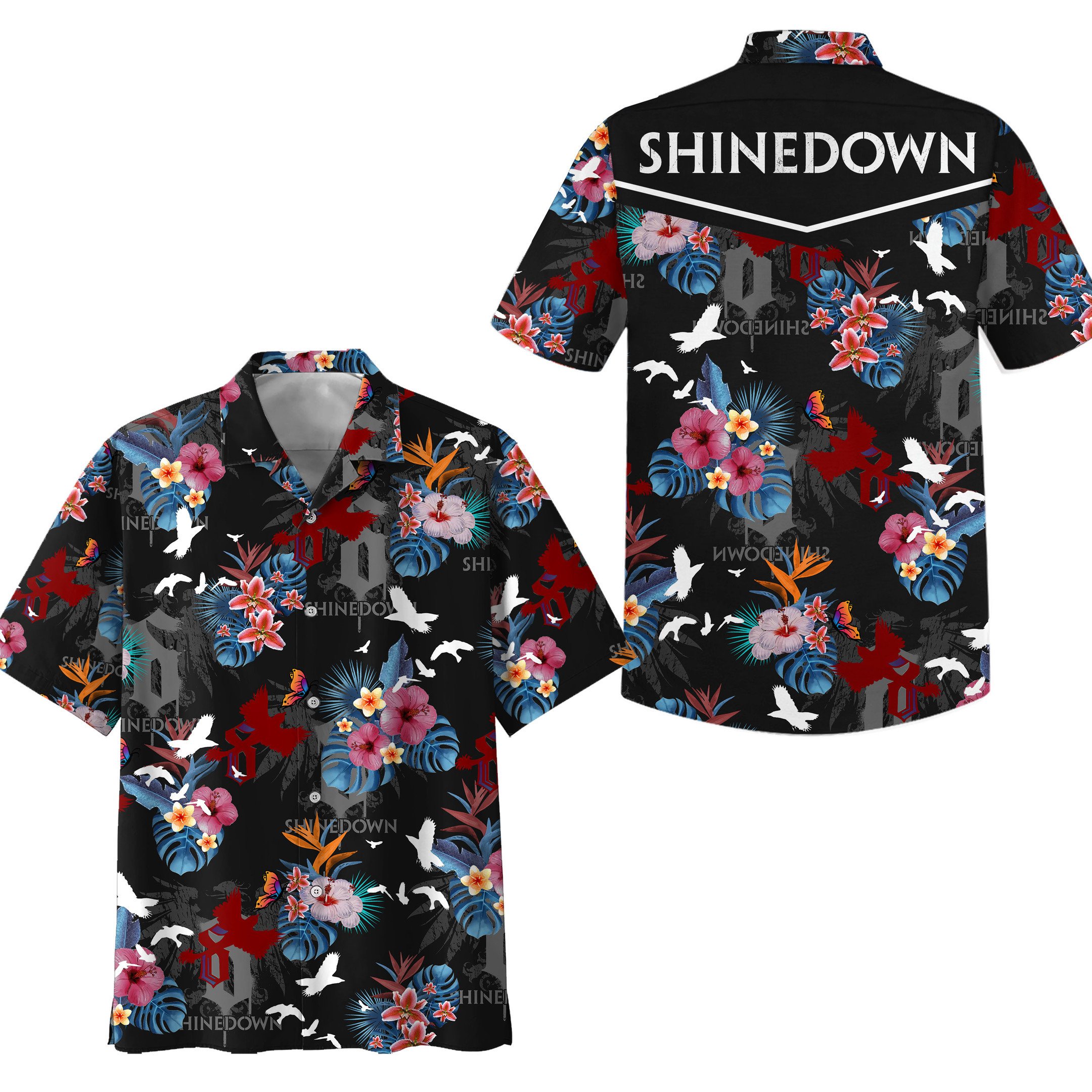 Shinedown Music Button Down Shirt