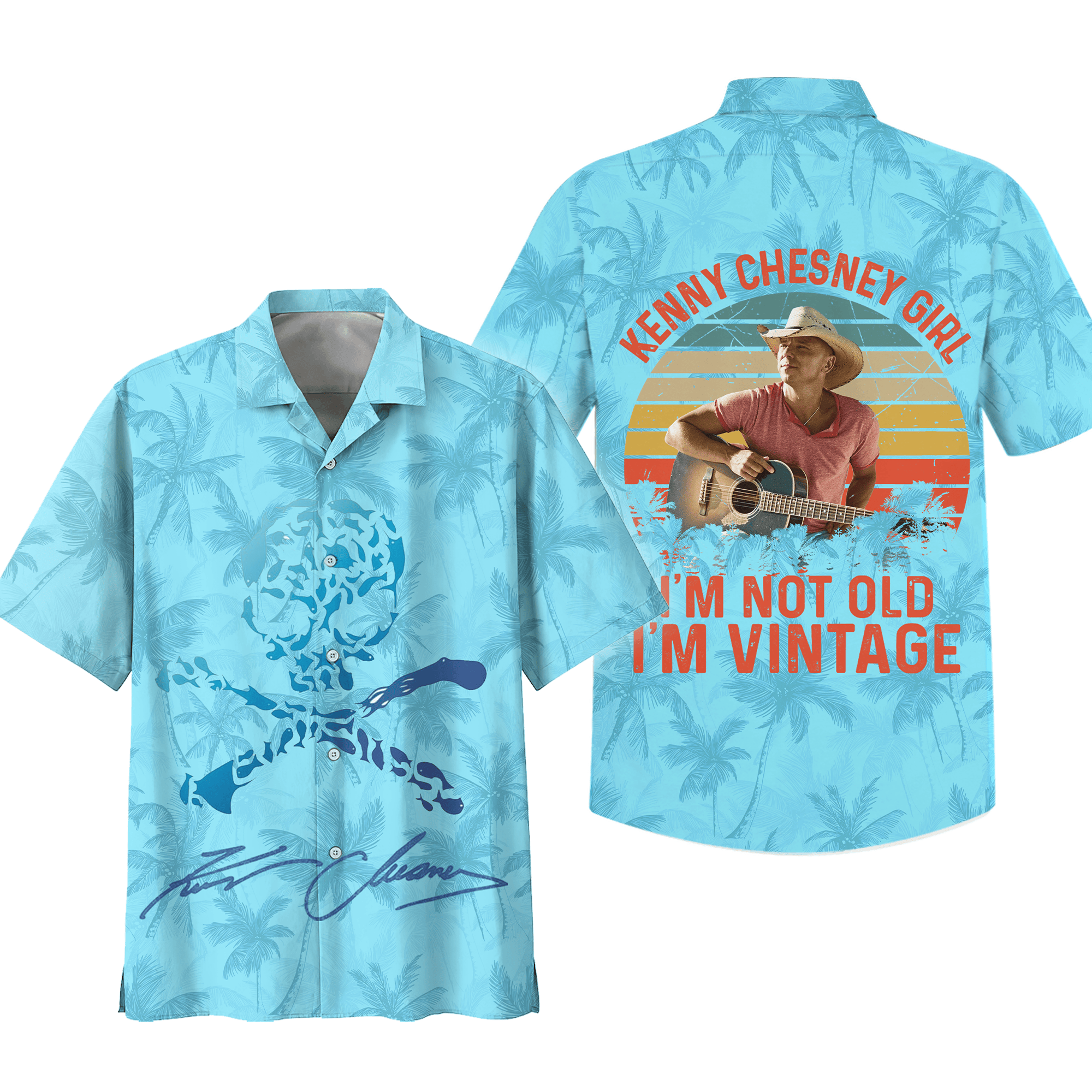 Kenny Chesney Music Button Down Shirt