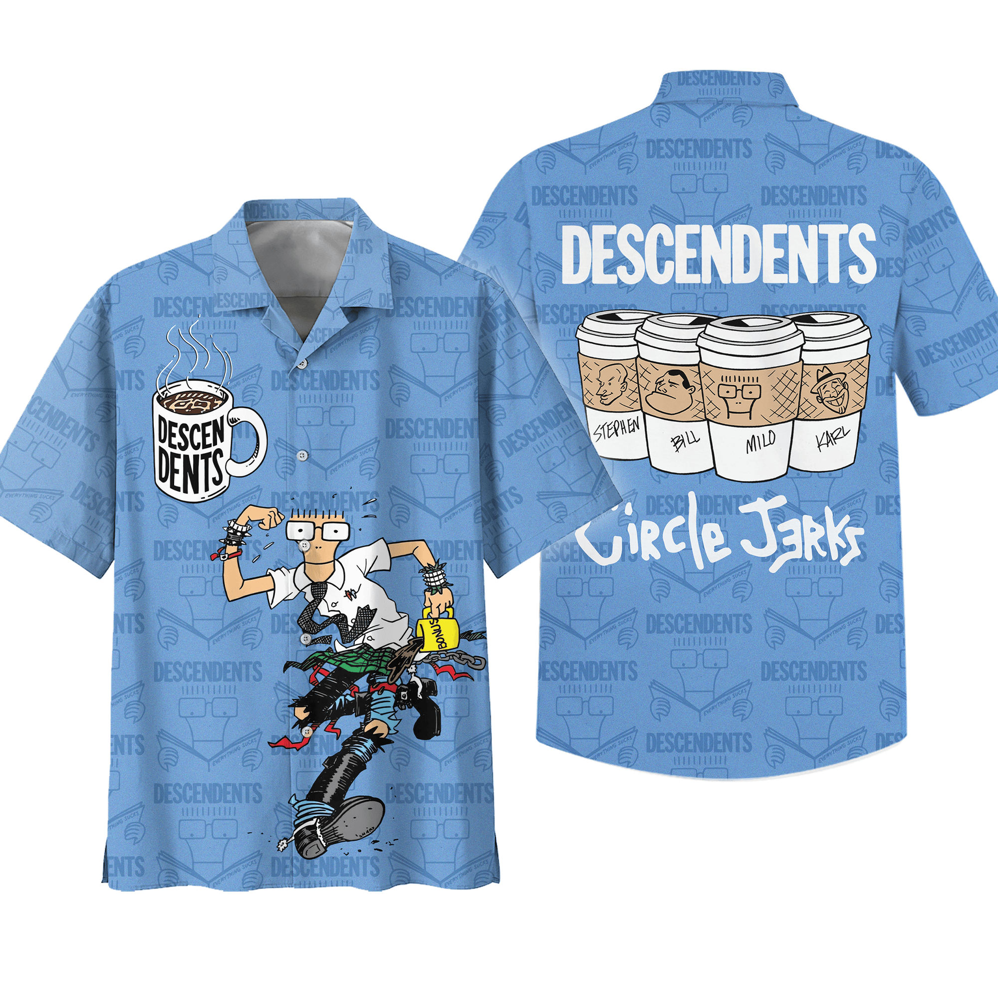 Descendents Music Button Down Shirt