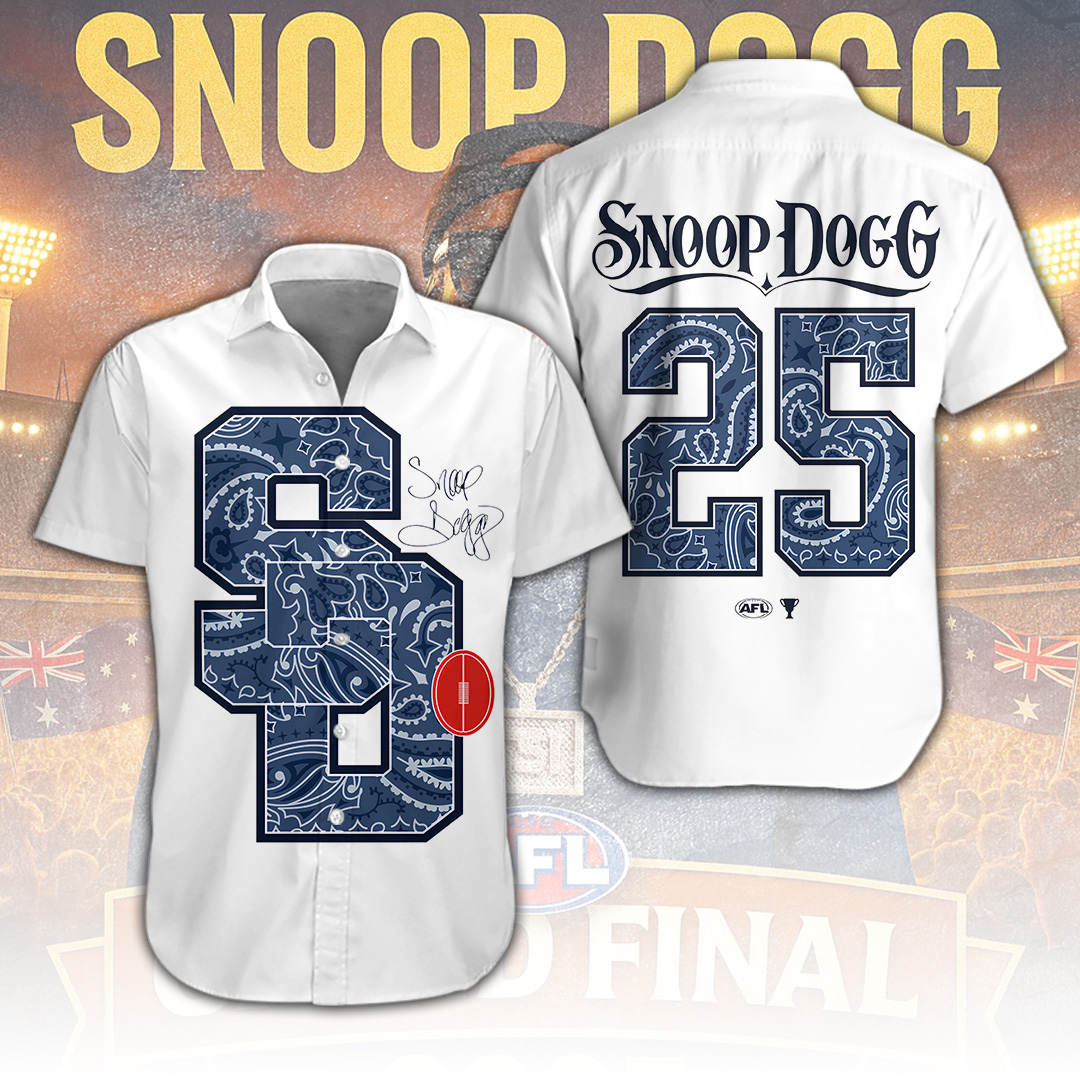Afl Grand Final X Snoop Dogg 2025 Short Sleeve Button Down Shirt
