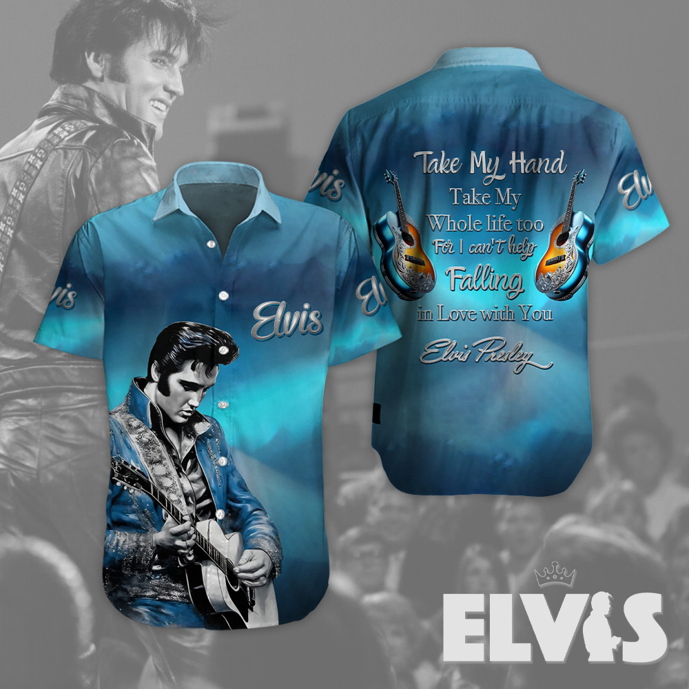 Elvis Presley Short Sleeve Button Down Shirt