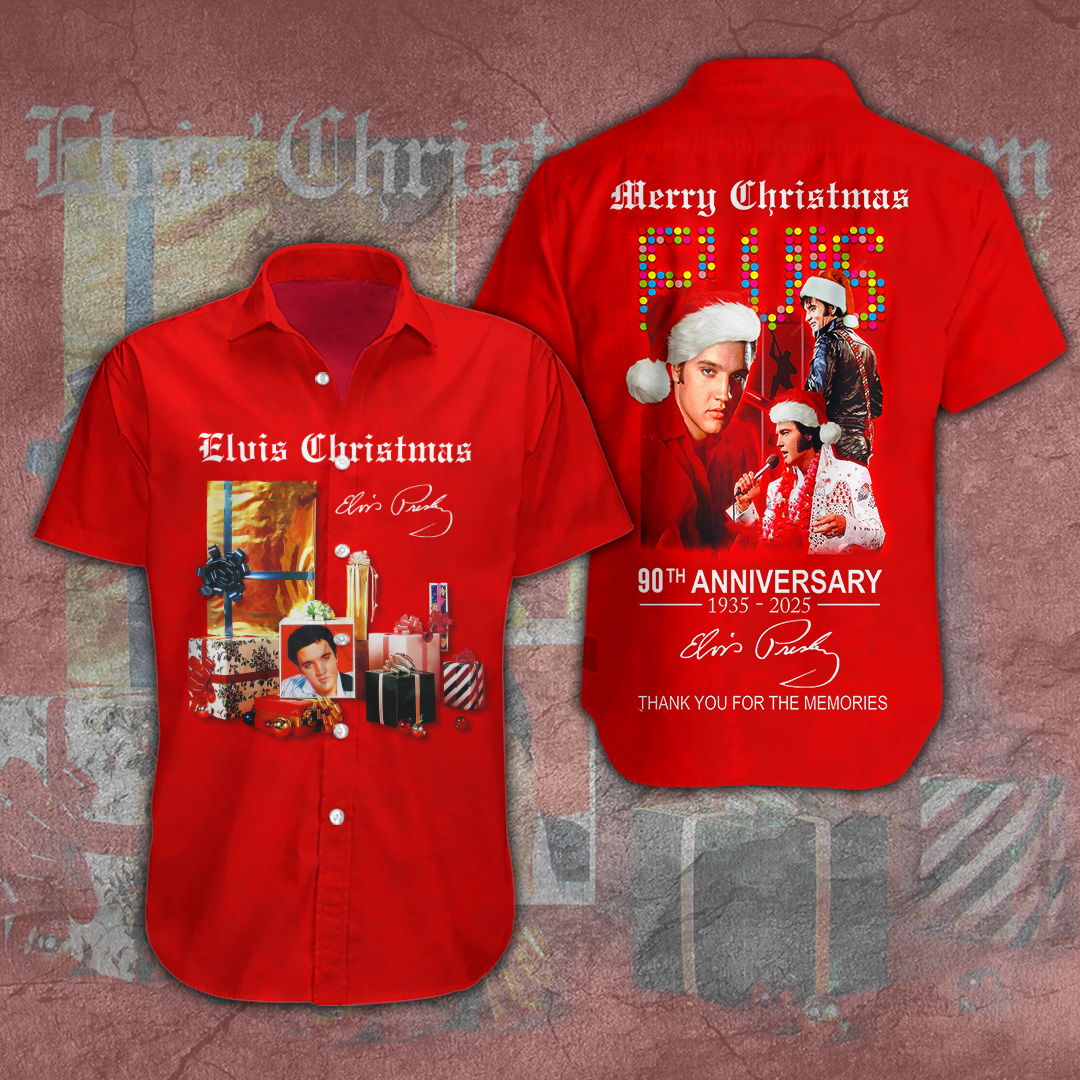 Elvis Presley Short Sleeve Button Down Shirt