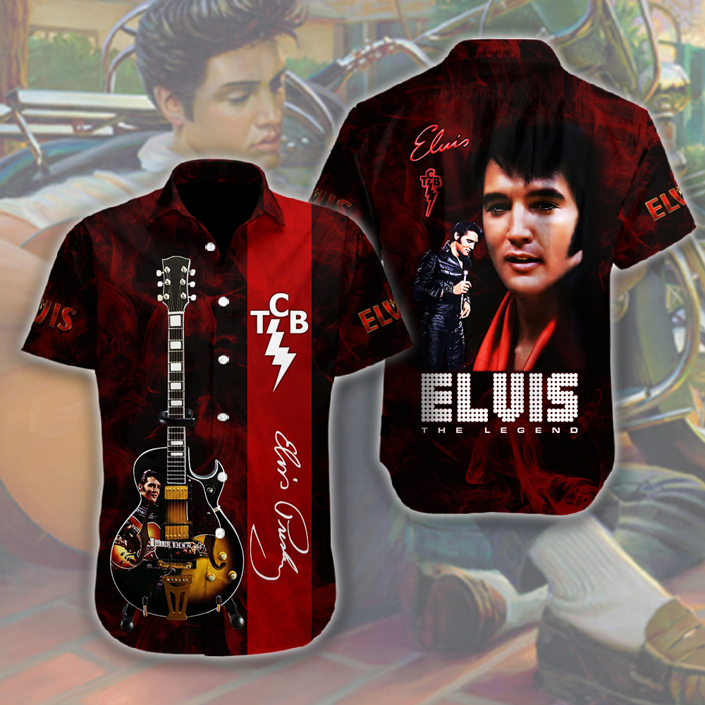 Elvis Presley Short Sleeve Button Down Shirt
