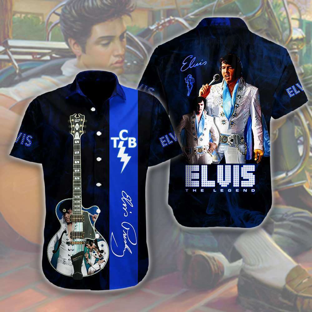 Elvis Presley Short Sleeve Button Down Shirt
