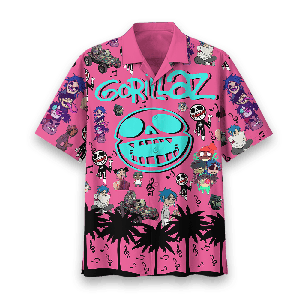 Gorillaz Music Button Down Shirt