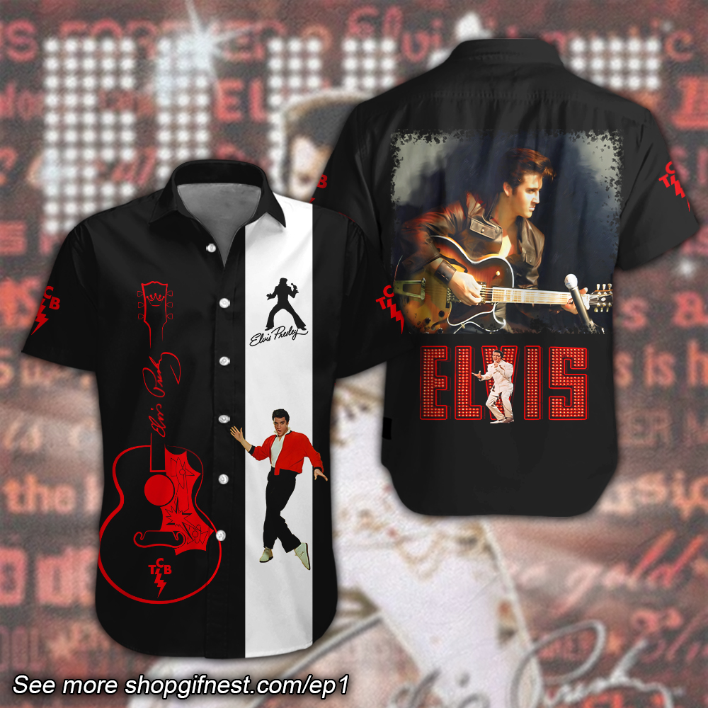 Elvis Presley Short Sleeve Button Down Shirt
