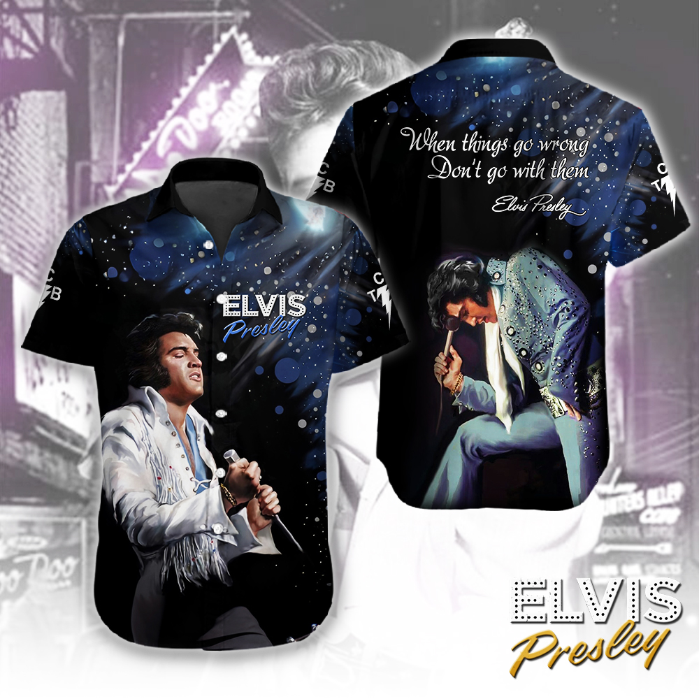 Elvis Presley Short Sleeve Button Down Shirt