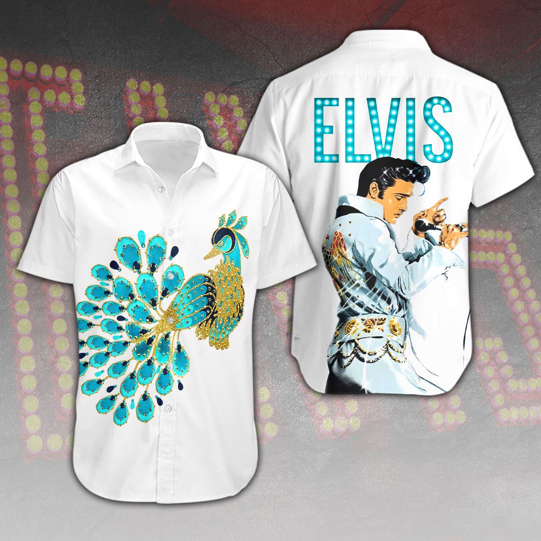 Elvis Presley Short Sleeve Button Down Shirt