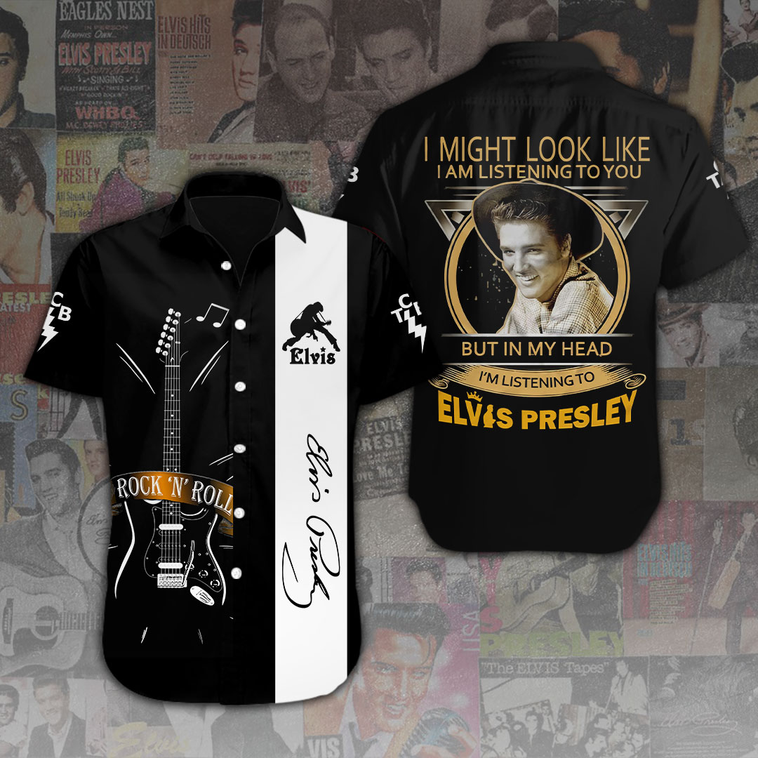 Elvis Presley Short Sleeve Button Down Shirt