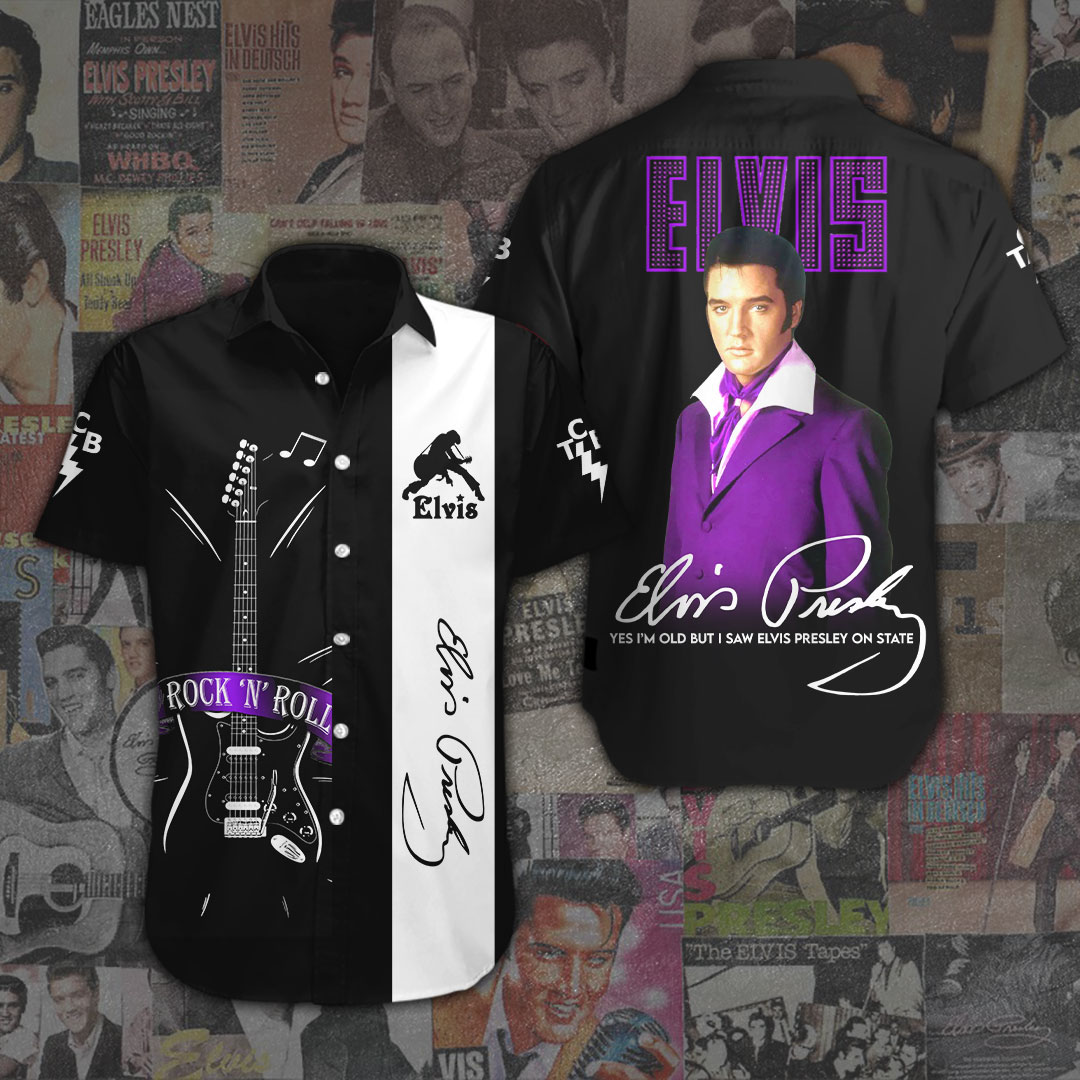 Elvis Presley Short Sleeve Button Down Shirt