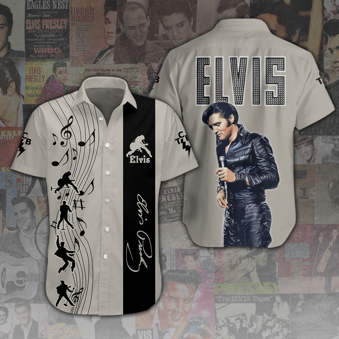 Elvis Presley Short Sleeve Button Down Shirt