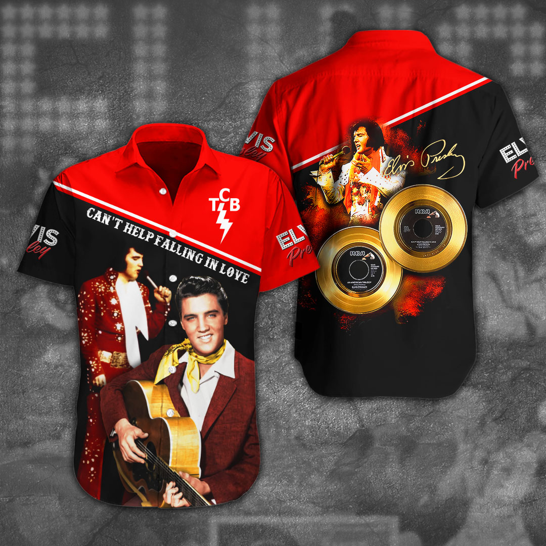 Elvis Presley Short Sleeve Button Down Shirt