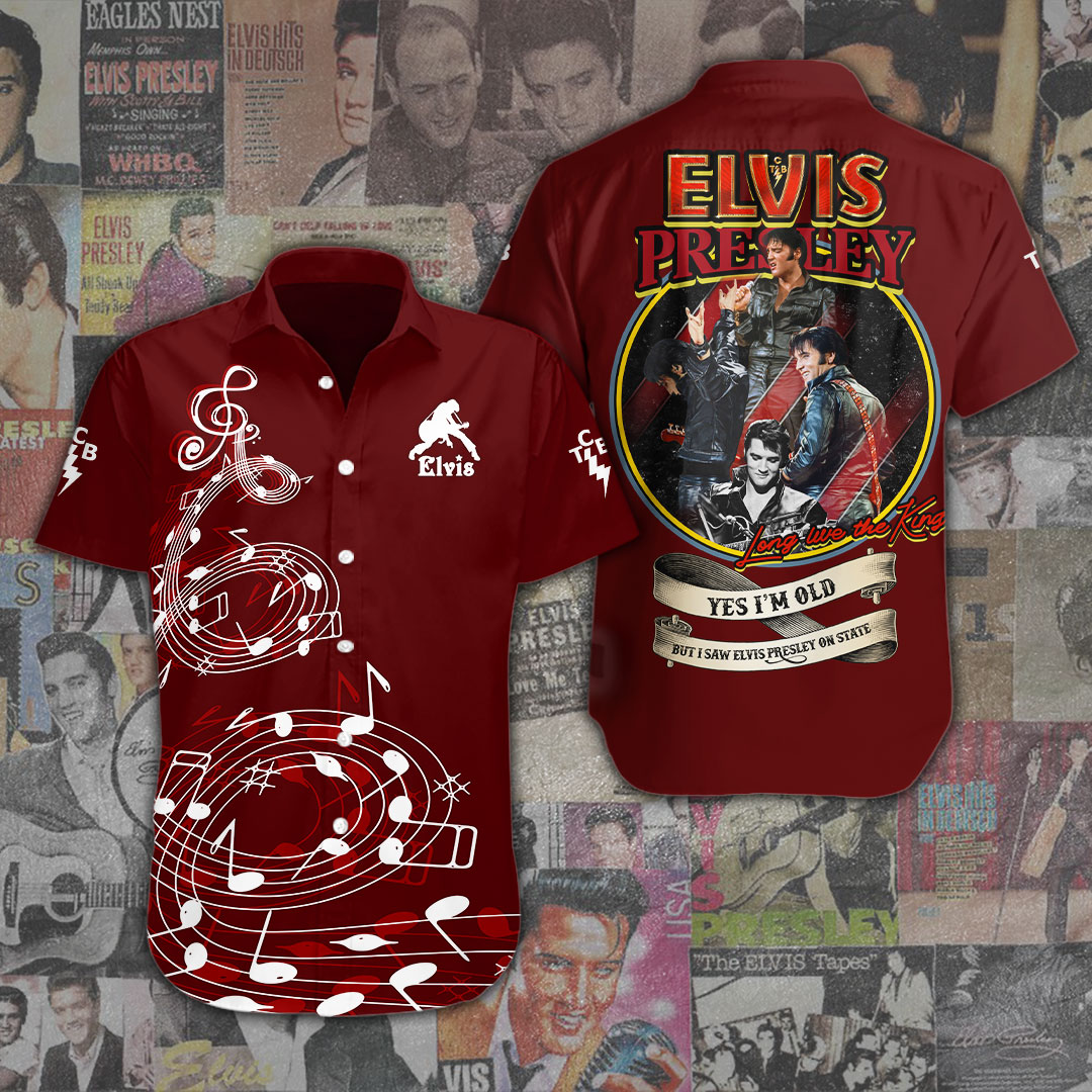 Elvis Presley Short Sleeve Button Down Shirt