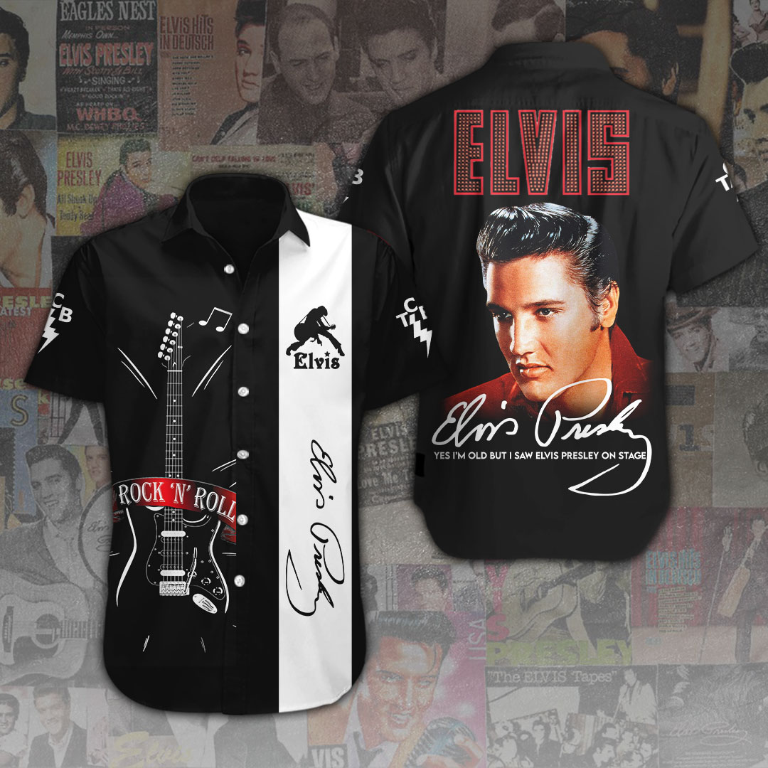 Elvis Presley Short Sleeve Button Down Shirt
