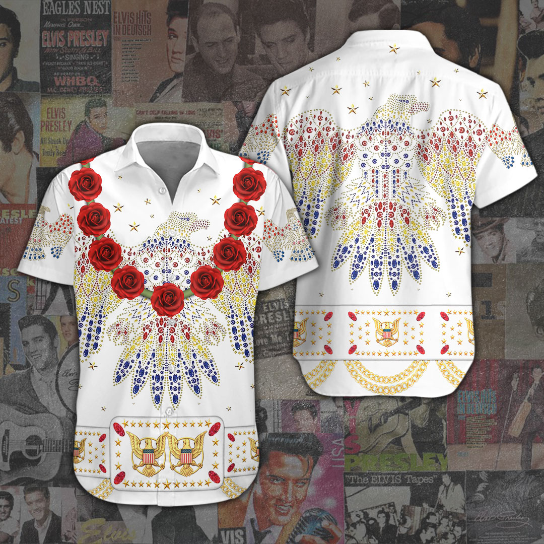 Elvis Presley Short Sleeve Button Down Shirt