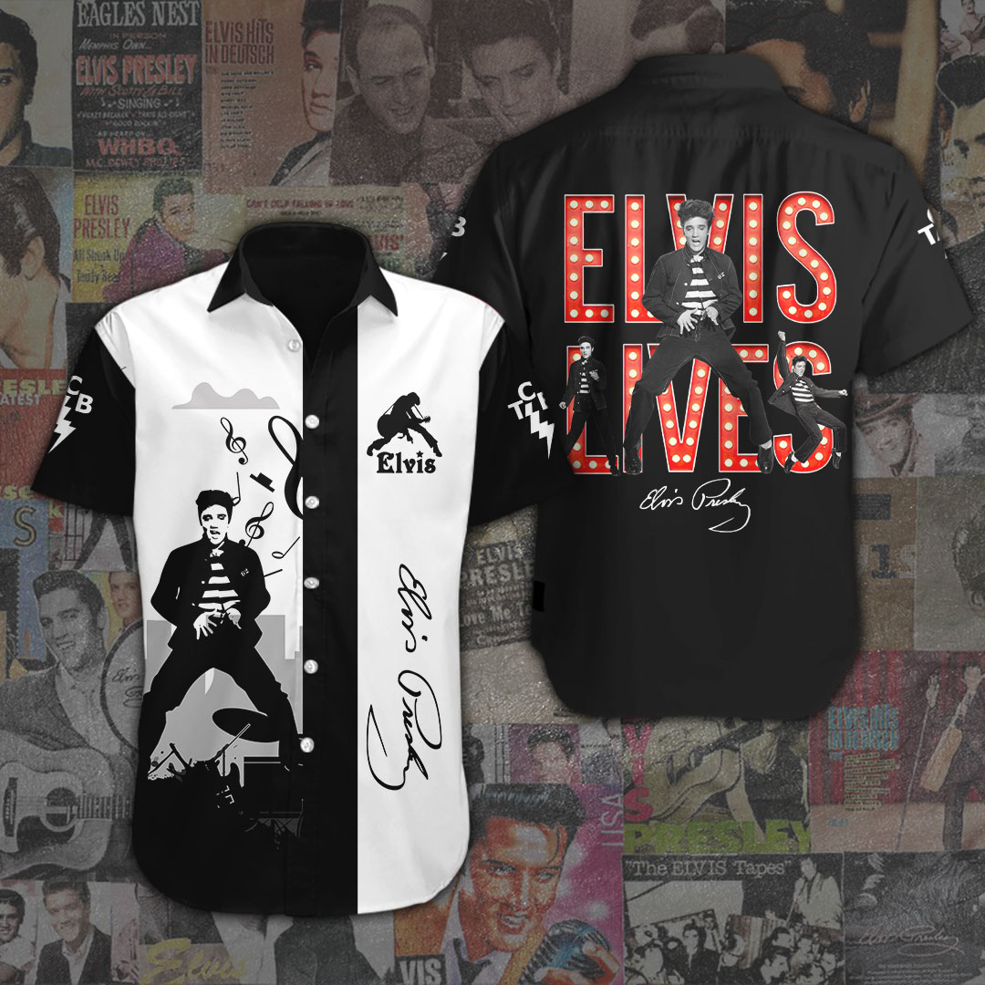 Elvis Presley Short Sleeve Button Down Shirt