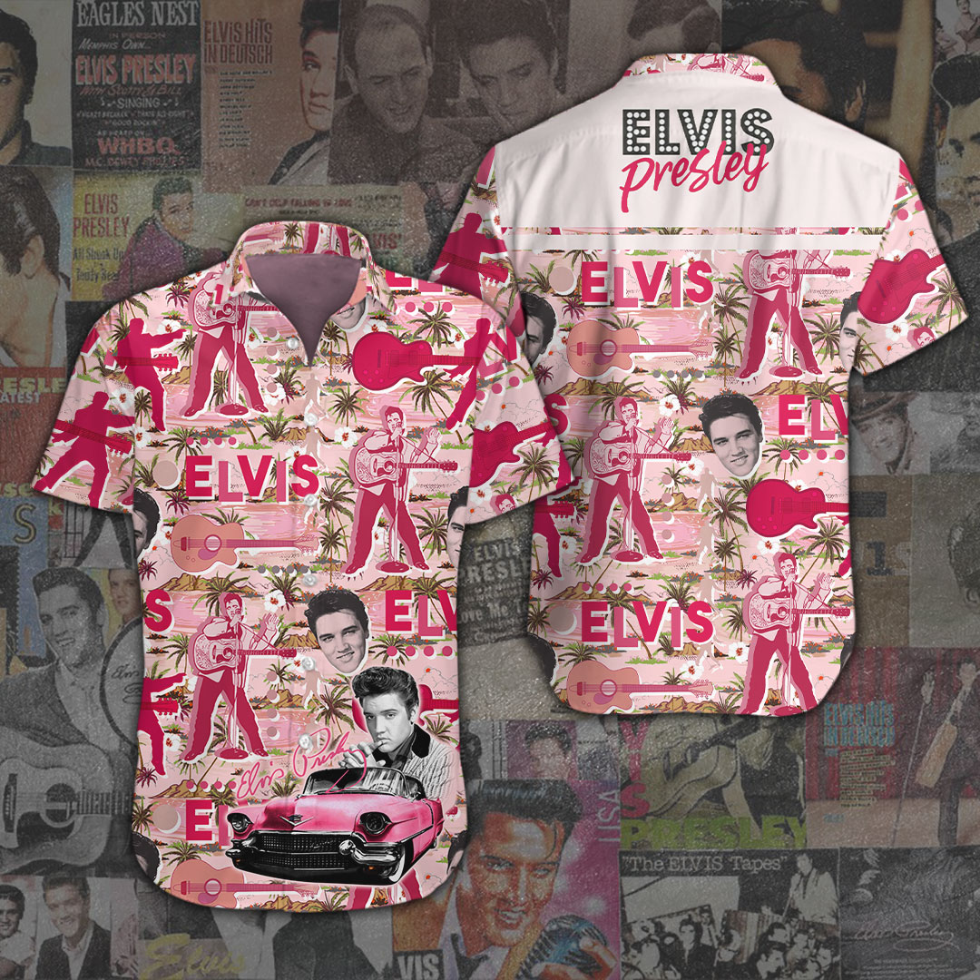 Elvis Presley Short Sleeve Button Down Shirt