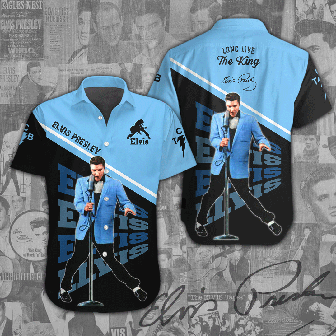 Elvis Presley Short Sleeve Button Down Shirt