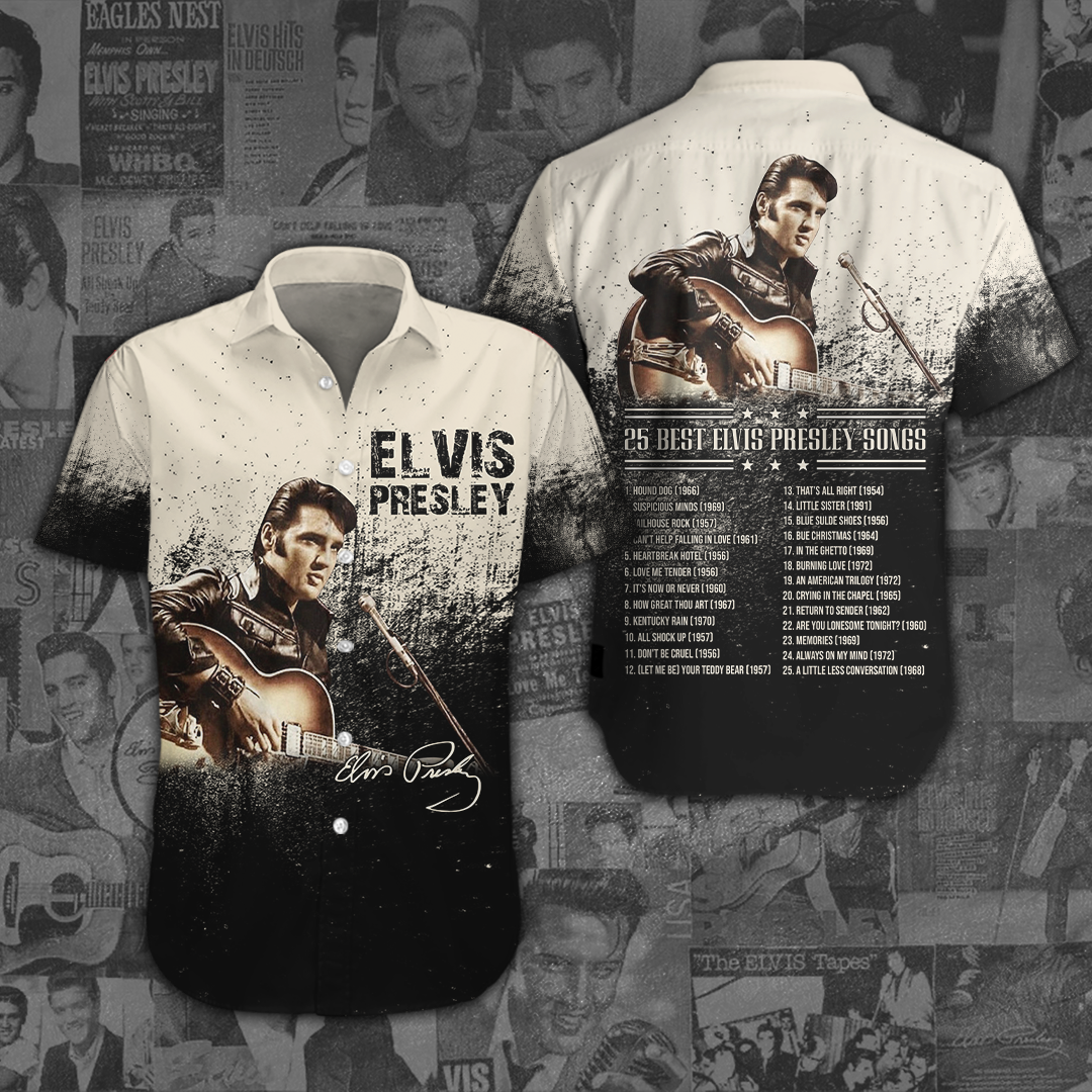 Elvis Presley Short Sleeve Button Down Shirt