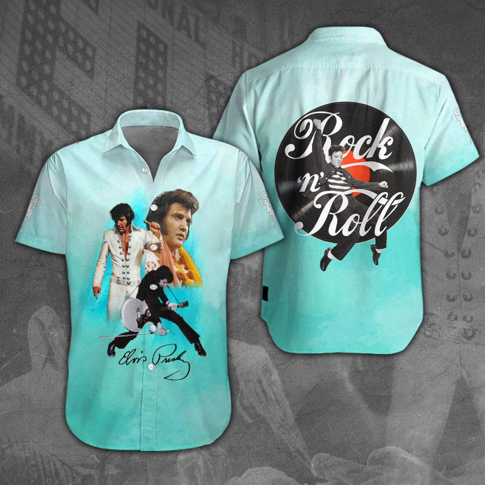 Elvis Presley Short Sleeve Button Down Shirt