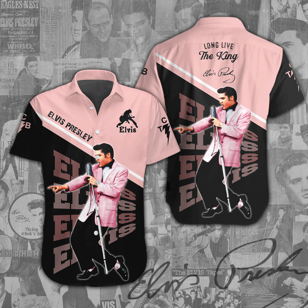Elvis Presley Short Sleeve Button Down Shirt