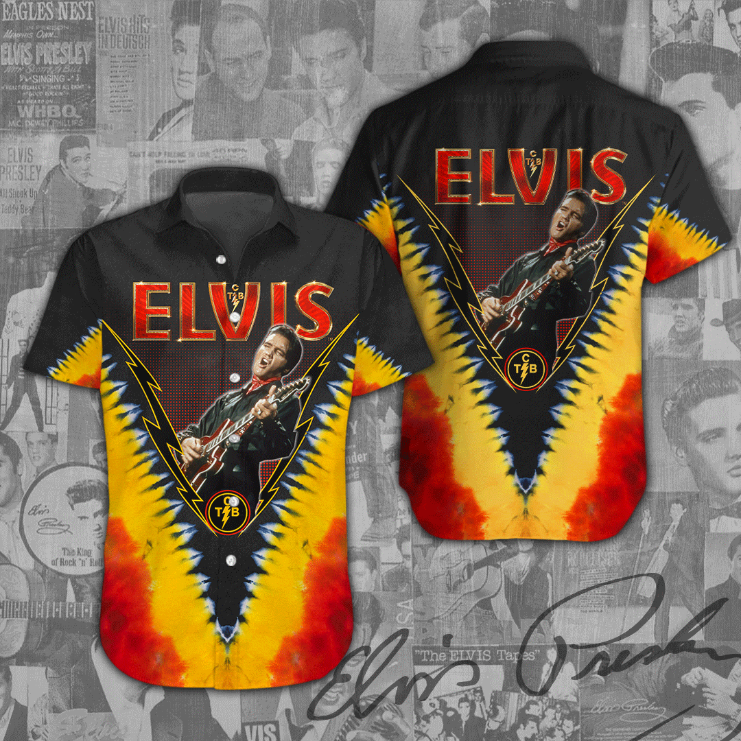 Elvis Presley Short Sleeve Button Down Shirt