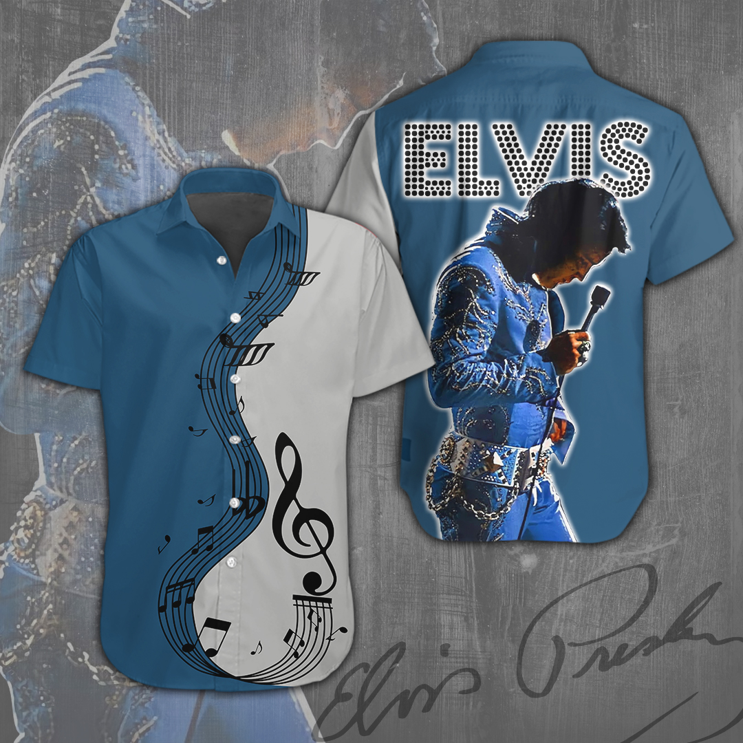 Elvis Presley Short Sleeve Button Down Shirt