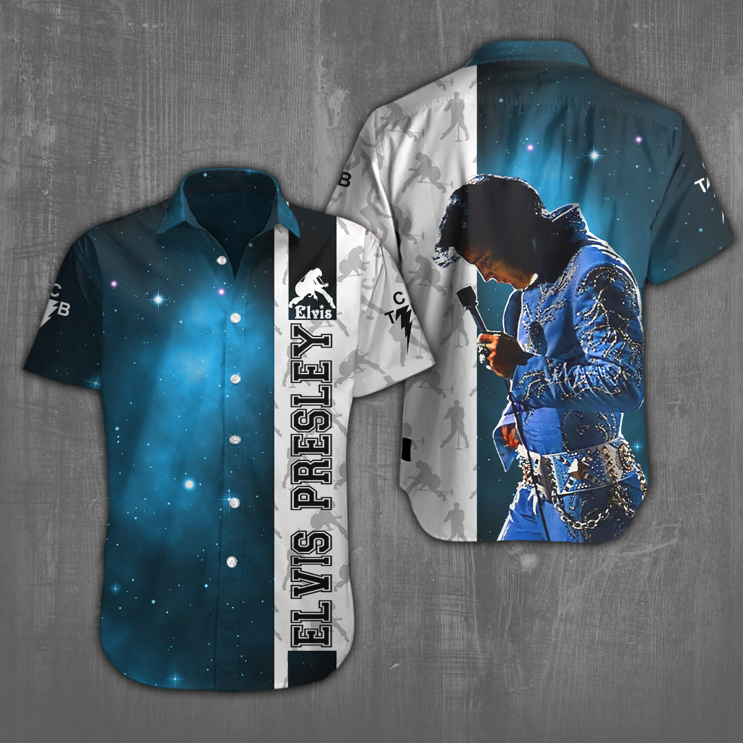 Elvis Presley Short Sleeve Button Down Shirt