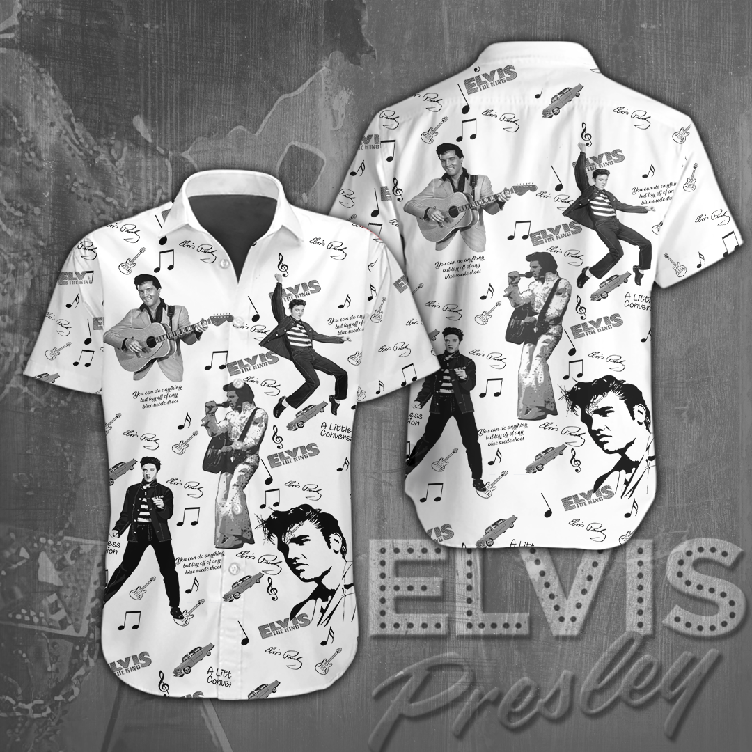 Elvis Presley Short Sleeve Button Down Shirt