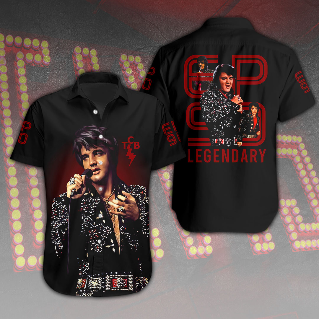 Elvis Presley Short Sleeve Button Down Shirt