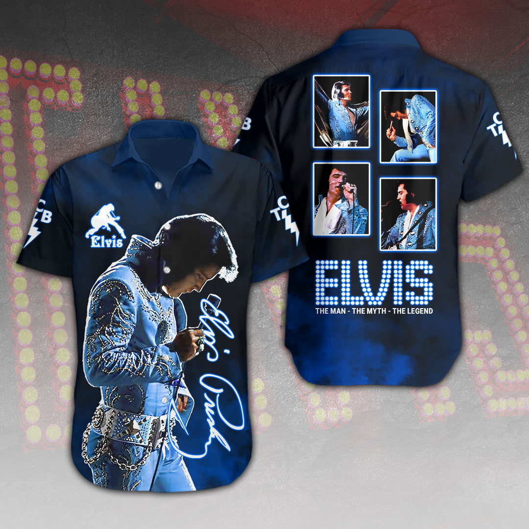 Elvis Presley Short Sleeve Button Down Shirt