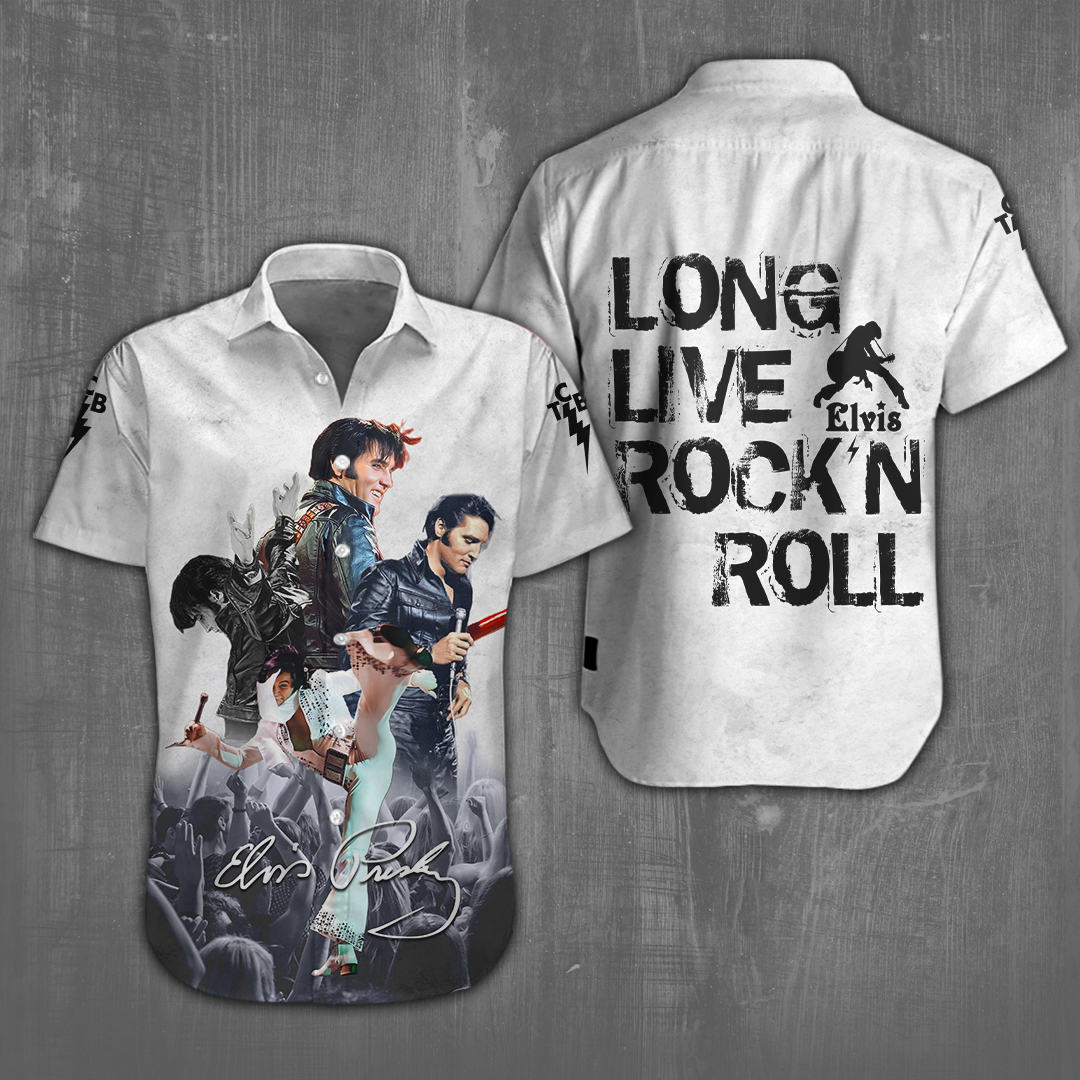 Elvis Presley Short Sleeve Button Down Shirt