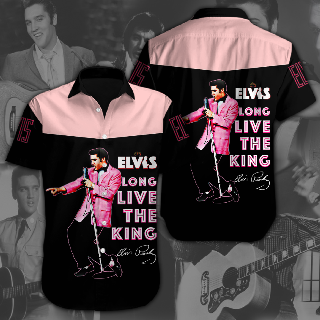 Elvis Presley Short Sleeve Button Down Shirt