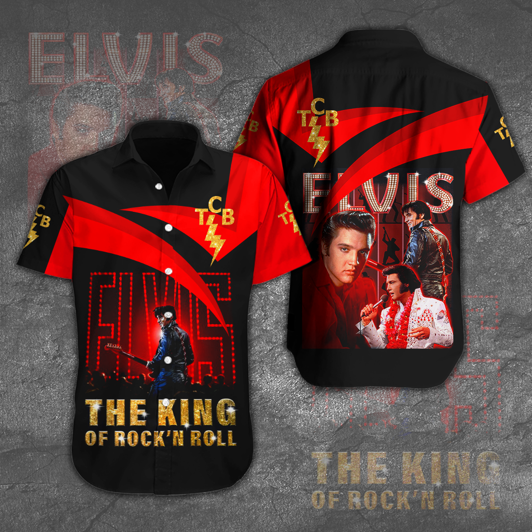 Elvis Presley Short Sleeve Button Down Shirt