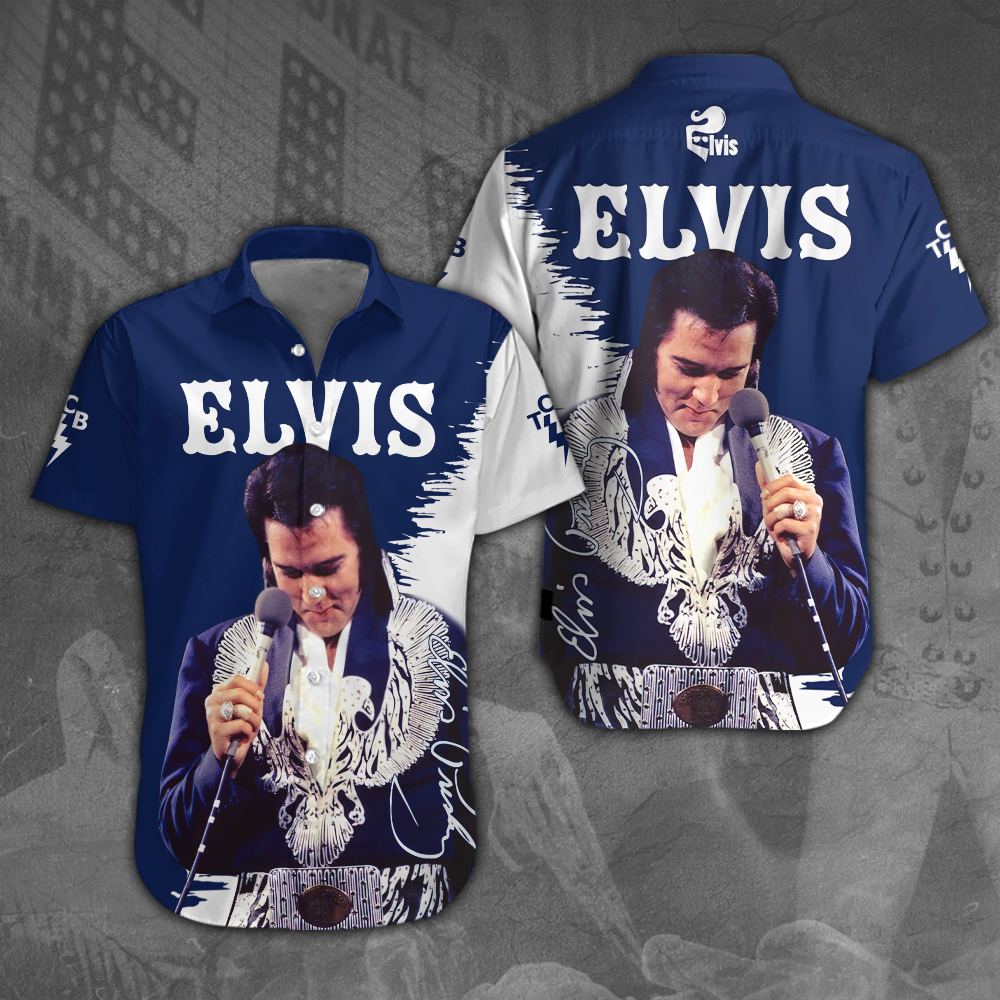 Elvis Presley Short Sleeve Button Down Shirt