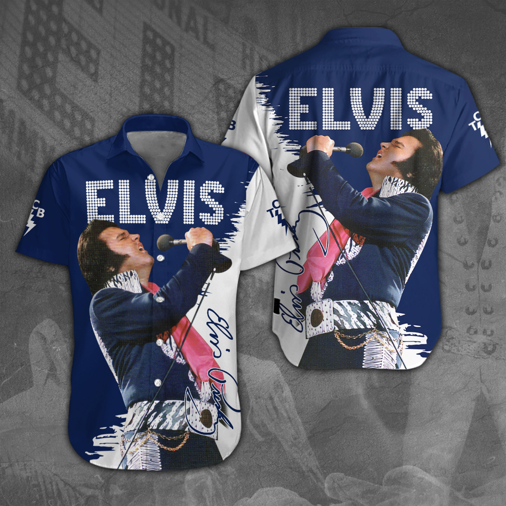 Elvis Presley Short Sleeve Button Down Shirt