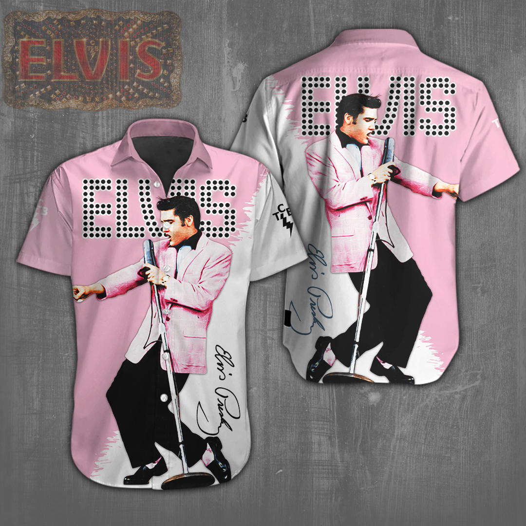 Elvis Presley Short Sleeve Button Down Shirt