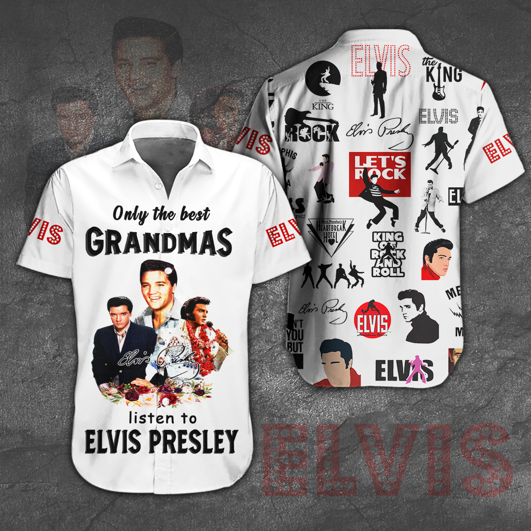 Elvis Presley Short Sleeve Button Down Shirt