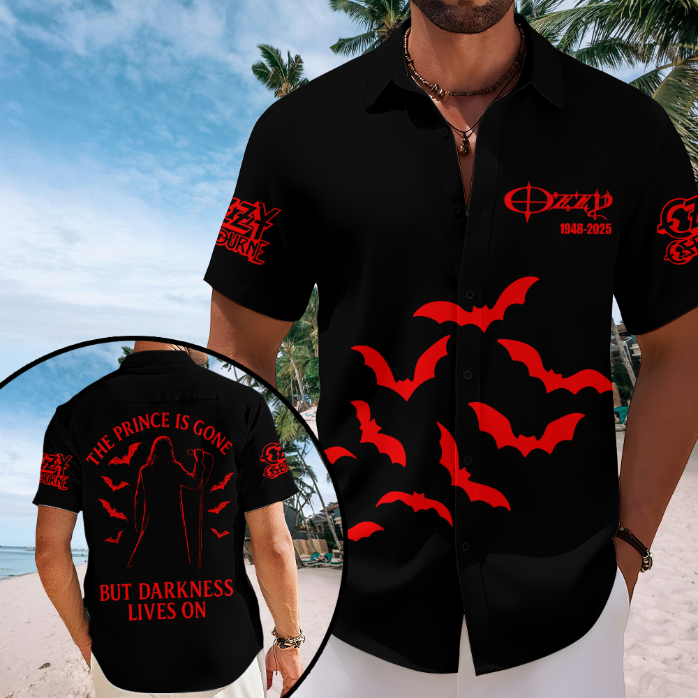 Ozzy Osbourne Short Sleeve Button Down Shirt