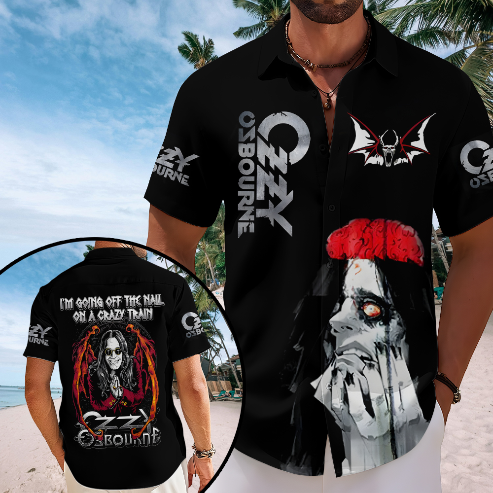 Ozzy Osbourne Short Sleeve Button Down Shirt