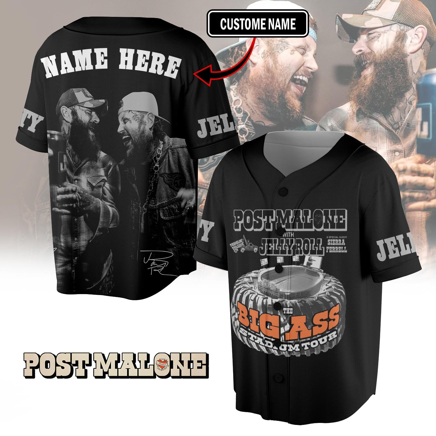 Post Malone Personalized Baseball Jersey For Fans