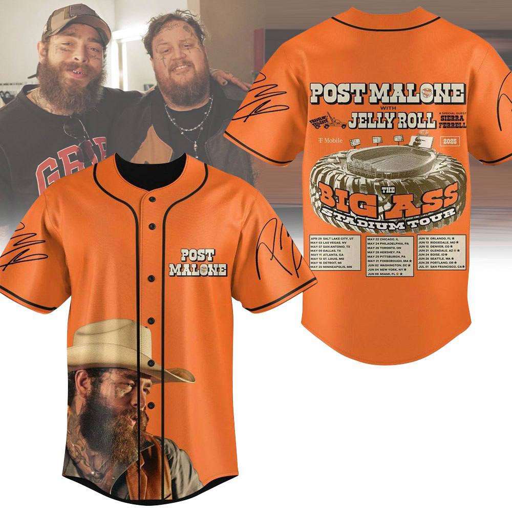 Post Malone Personalized Baseball Jersey For Fans
