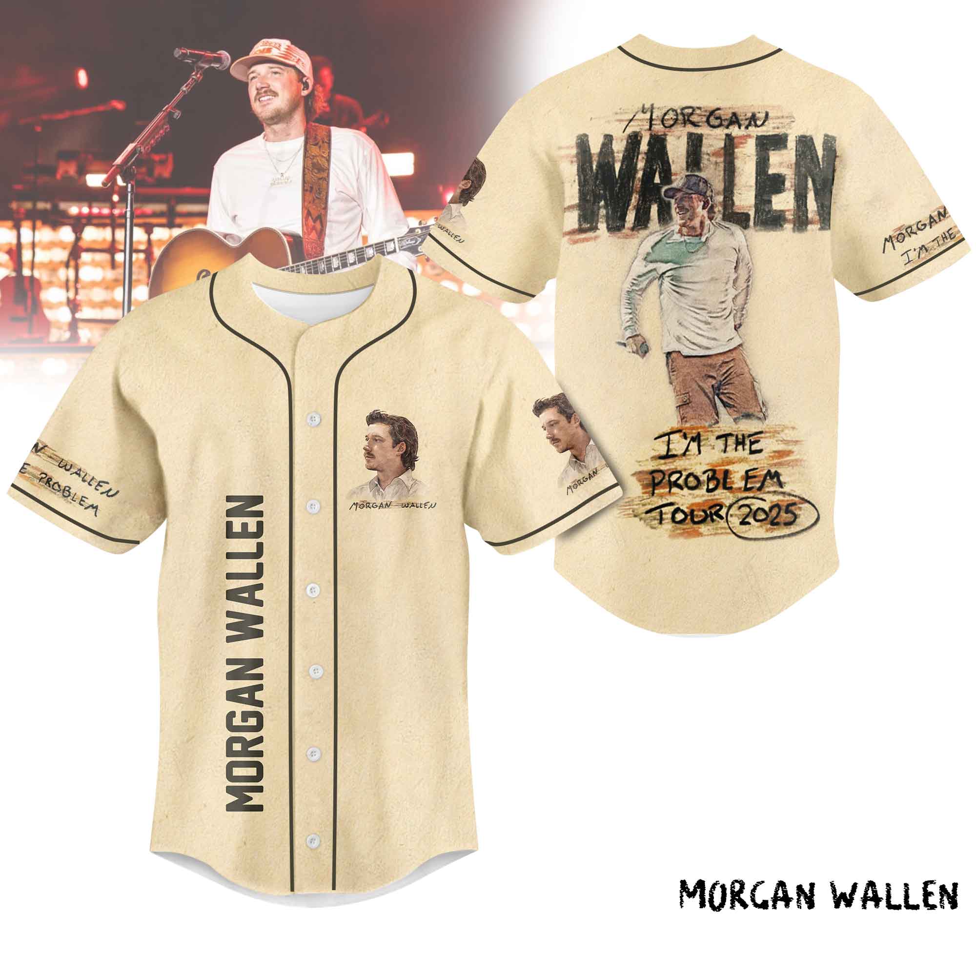 Morgan Wallen Personalized Baseball Jersey For Fans