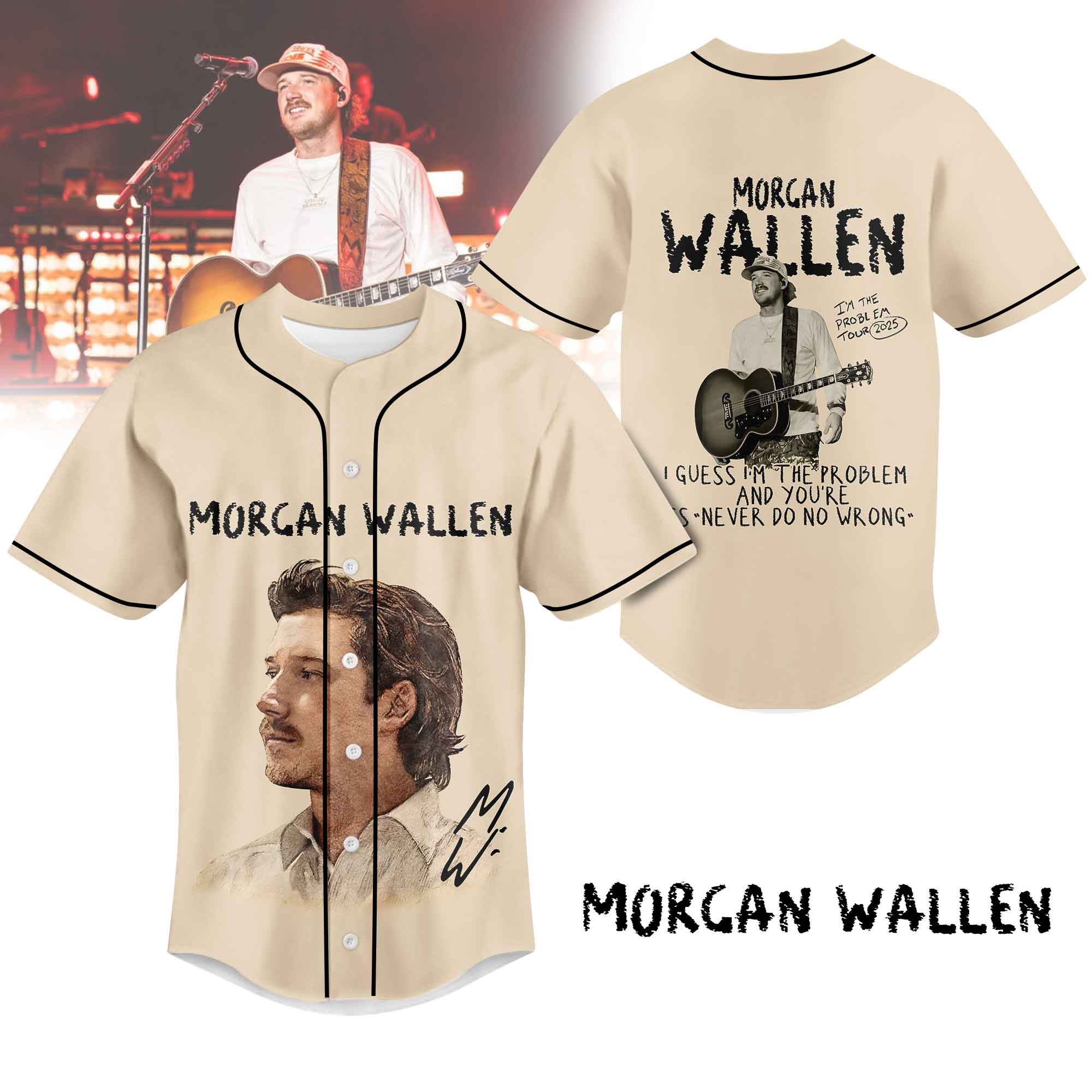 Morgan Wallen Personalized Baseball Jersey For Fans