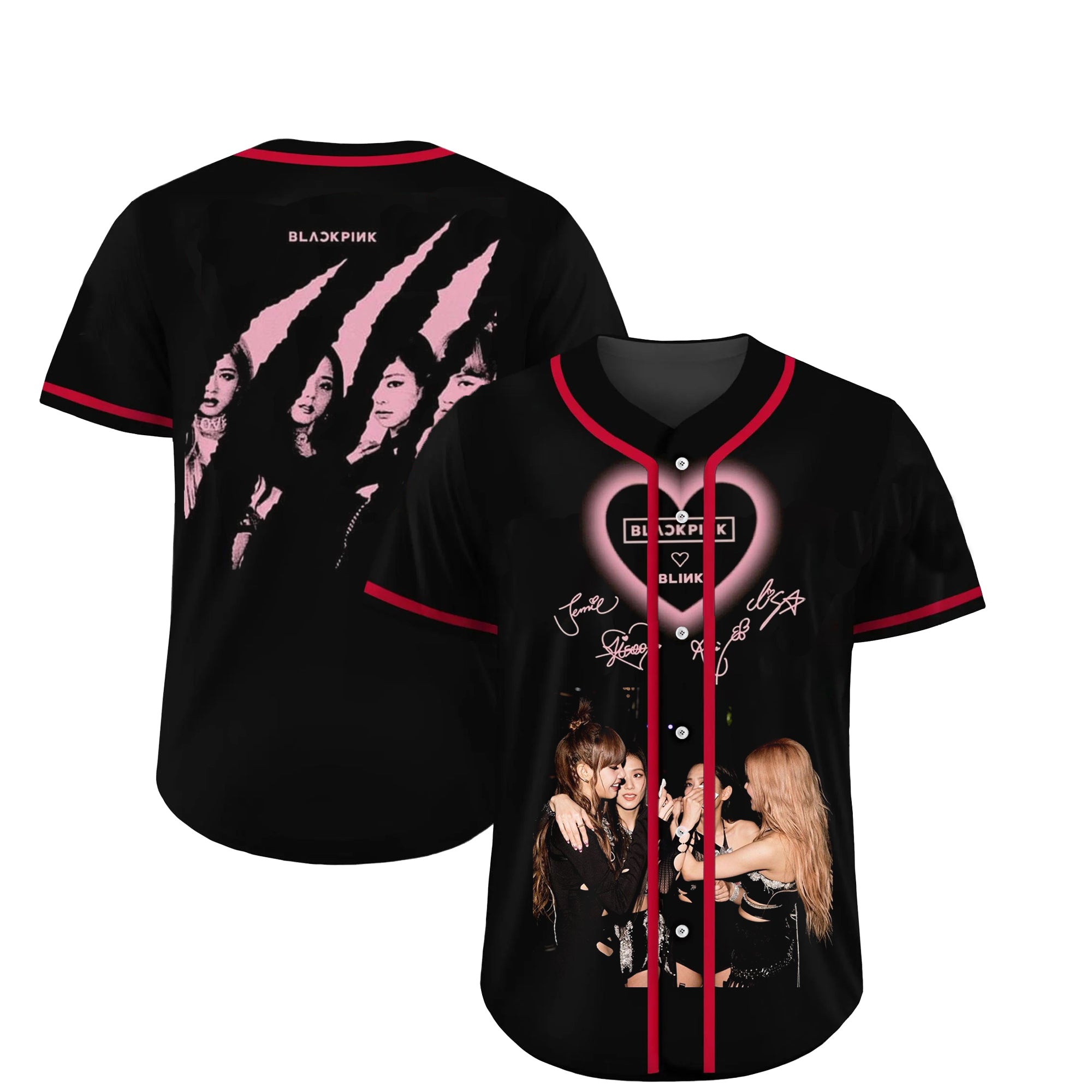 Blackpink Blink Scratch Personalized Baseball Jersey For Fans