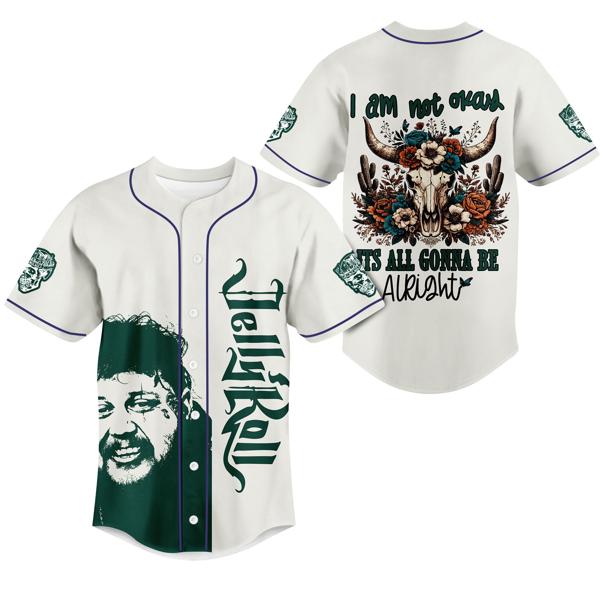 Jelly Roll I Am Not Okay Personalized Baseball Jersey For Fans